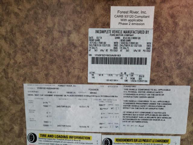 Photo 10 from auction – 2014 FORD F53 with VIN 1F65F5DY6E0A09183