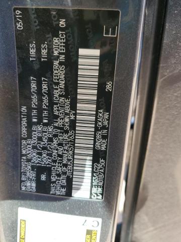 Photo 14 from auction – 2019 TOYOTA 4RUNNER SR with VIN JTEBU5JR9K5717635