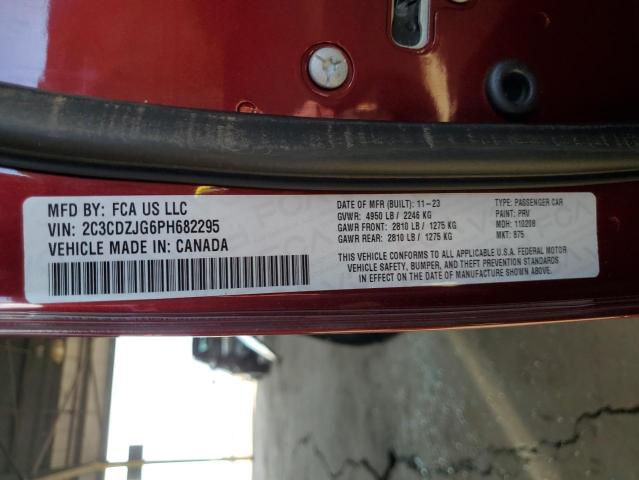 Photo 10 from auction – 2023 DODGE CHALLENGER with VIN 2C3CDZJG6PH682295