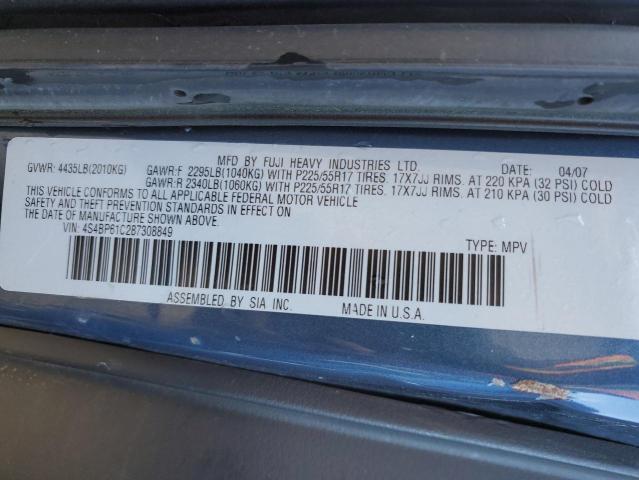 Photo 14 from auction – 2008 SUBARU OUTBACK 2. with VIN 4S4BP61C287308849