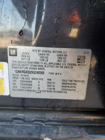 Photo 14 from auction – 2017 CHEVROLET TRAVERSE L with VIN 1GNKRGKD2HJ248366