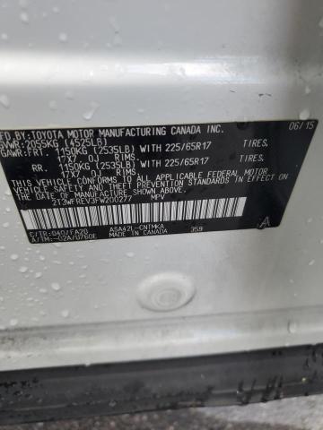 Photo 14 from auction – 2015 TOYOTA RAV4 XLE with VIN 2T3WFREV3FW200277