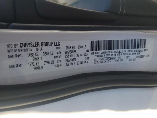 Photo 14 from auction – 2015 JEEP GRAND CHER with VIN 1C4RJECG4FC670121
