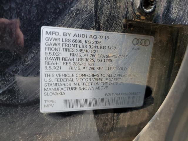 Photo 14 from auction – 2018 AUDI Q7 PRESTIG with VIN WA1VAAF78JD055071