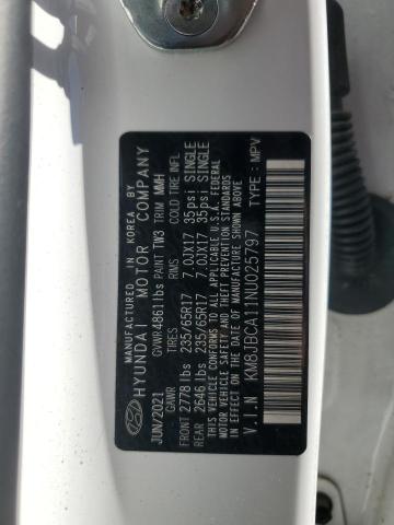 Photo 14 from auction – 2022 HYUNDAI TUCSON BLU with VIN KM8JBCA11NU025797