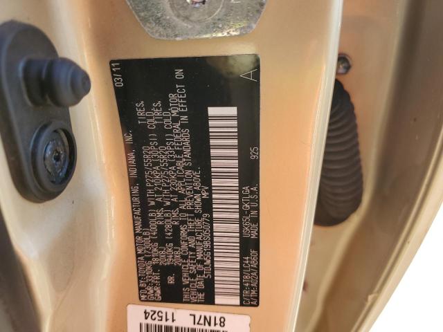 Photo 14 from auction – 2011 TOYOTA SEQUOIA LI with VIN 5TDJW5G19BS050779