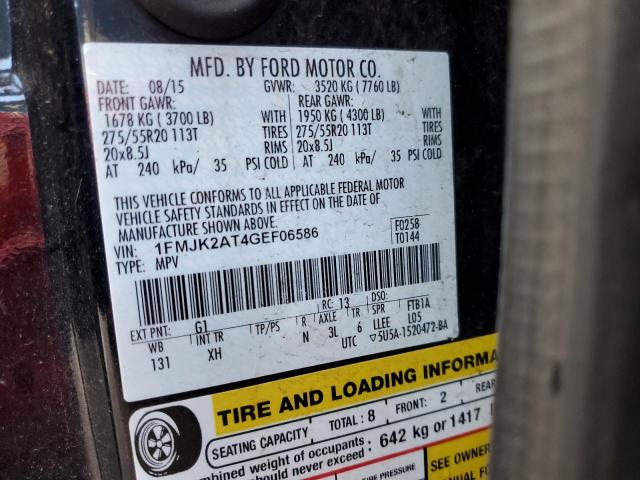 Photo 14 from auction – 2016 FORD EXPEDITION with VIN 1FMJK2AT4GEF06586
