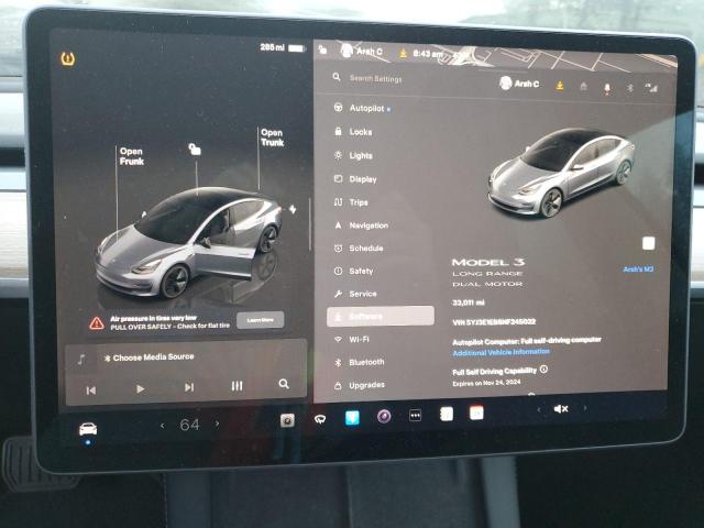 Photo 9 from auction – 2022 TESLA MODEL 3 with VIN 5YJ3E1EB6NF245022