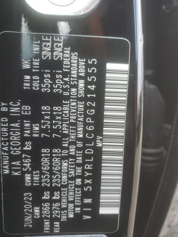 Photo 14 from auction – 2023 KIA SORENTO S with VIN 5XYRLDLC6PG214555