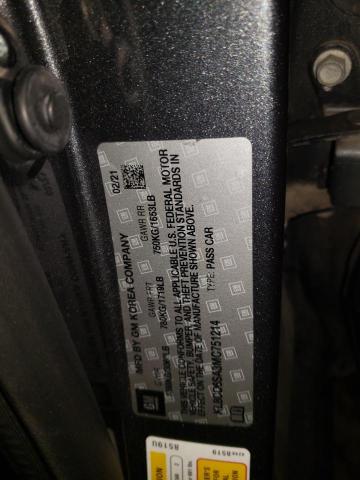 Photo 14 from auction – 2021 CHEVROLET SPARK 1LT with VIN KL8CD6SA3MC751214