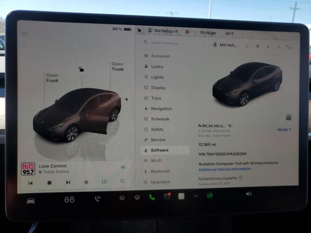Photo 9 from auction – 2023 TESLA MODEL Y with VIN 7SAYGDEEXPA206299