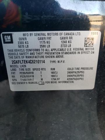 Photo 14 from auction – 2012 GMC TERRAIN SL with VIN 2GKFLTEK4C6210114