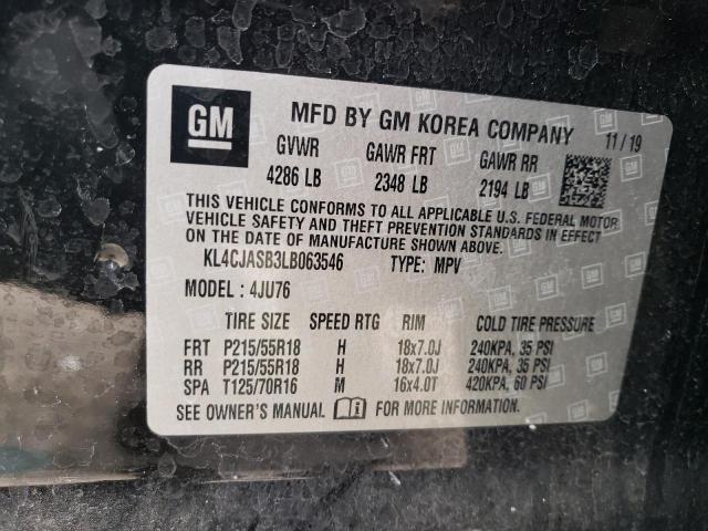 Photo 14 from auction – 2020 BUICK ENCORE PRE with VIN KL4CJASB3LB063546