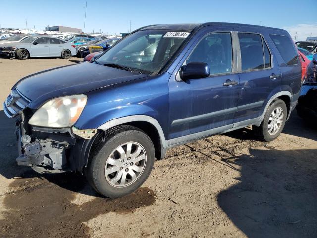 HONDA CR-V EX 2006 with VIN JHLRD78826C015222 - Photo from auction