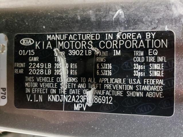 Photo 14 from auction – 2015 KIA SOUL with VIN KNDJN2A23F7186912