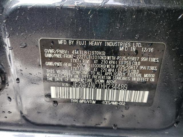 Photo 14 from auction – 2017 SUBARU CROSSTREK with VIN JF2GPANC7HH234489