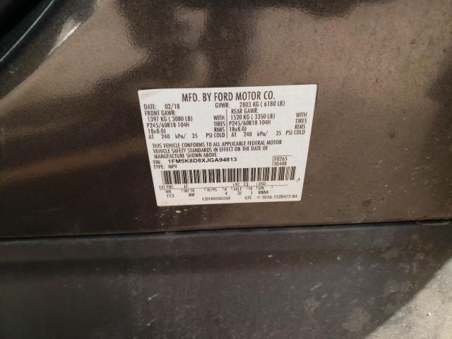 Photo 14 from auction – 2018 FORD EXPLORER X with VIN 1FM5K8D8XJGA94813