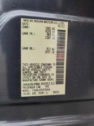 Photo 14 from auction – 2013 NISSAN LEAF S with VIN 1N4AZ0CP8DC409232