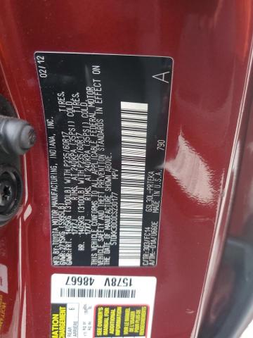 Photo 14 from auction – 2012 TOYOTA SIENNA LE with VIN 5TDKK3DC0CS230177