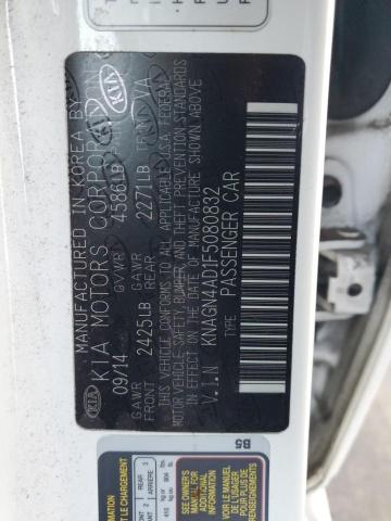 Photo 14 from auction – 2015 KIA OPTIMA HYB with VIN KNAGN4AD1F5080832