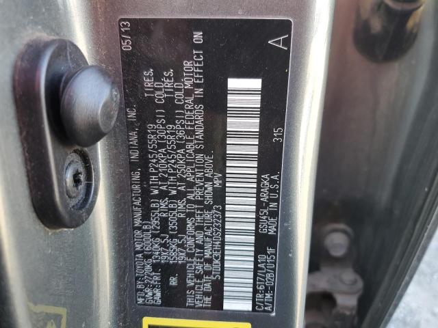Photo 14 from auction – 2013 TOYOTA HIGHLANDER with VIN 5TDDK3EH4DS232373