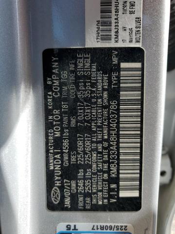 Photo 14 from auction – 2017 HYUNDAI TUCSON LIM with VIN KM8J33A48HU403786
