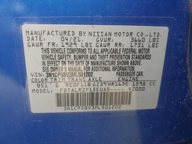 Photo 14 from auction – 2021 NISSAN KICKS S with VIN 3N1CP5BV3ML501202