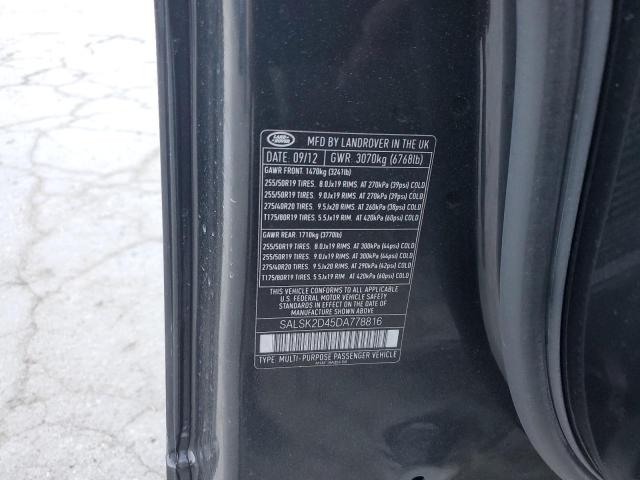Photo 14 from auction – 2013 LAND ROVER RANGE ROVE with VIN SALSK2D45DA778816