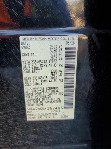 Photo 14 from auction – 2016 NISSAN MURANO S with VIN 5N1AZ2MH2GN162405