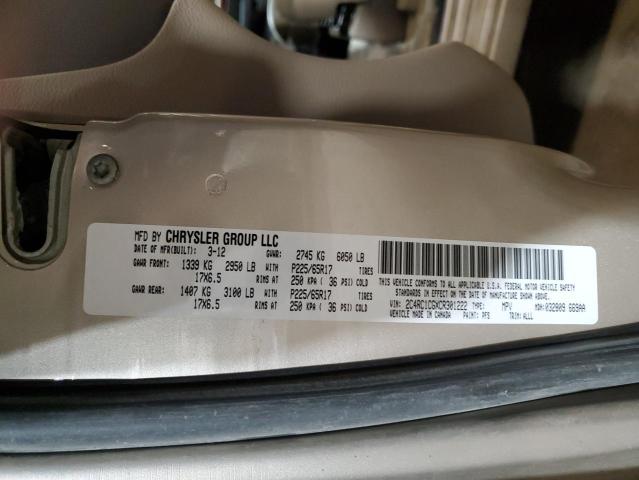 Photo 14 from auction – 2012 CHRYSLER TOWN & COU with VIN 2C4RC1CGXCR301222