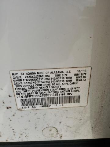 Photo 14 from auction – 2014 ACURA MDX with VIN 5FRYD3H24EB011315