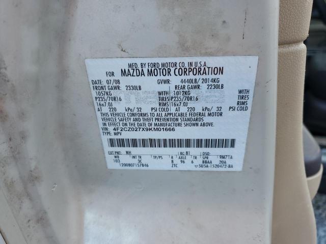 Photo 14 from auction – 2009 MAZDA TRIBUTE I with VIN 4F2CZ027X9KM01666