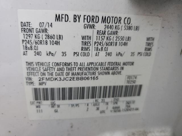 Photo 14 from auction – 2014 FORD EDGE SEL with VIN 2FMDK3JC2EBB06165