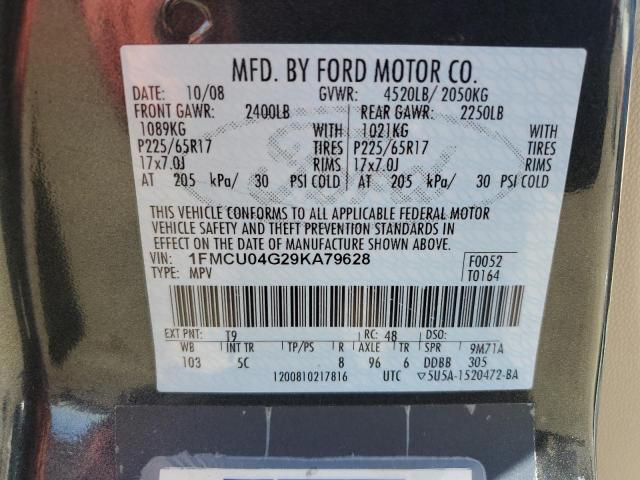 Photo 14 from auction – 2009 FORD ESCAPE LIM with VIN 1FMCU04G29KA79628