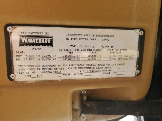 Photo 10 from auction – 2000 FORD SUPER DUTY with VIN 1FCNF53S9Y0A03389