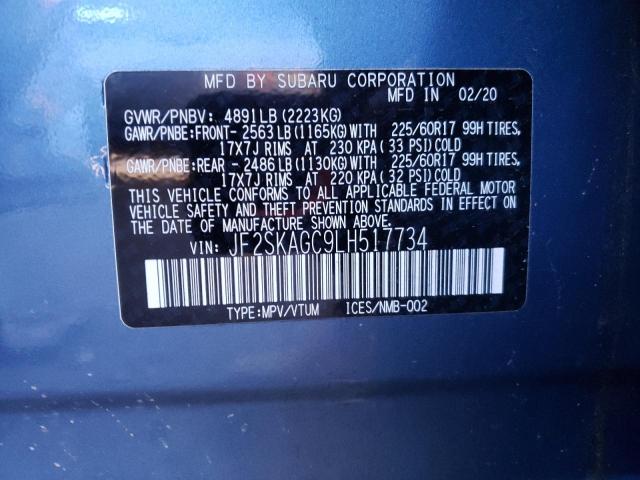 Photo 14 from auction – 2020 SUBARU FORESTER P with VIN JF2SKAGC9LH517734