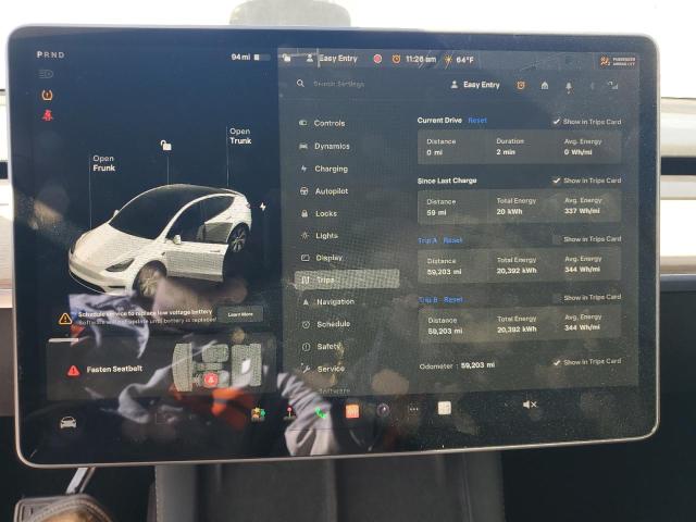 Photo 9 from auction – 2021 TESLA MODEL Y with VIN 5YJYGDEEXMF279457