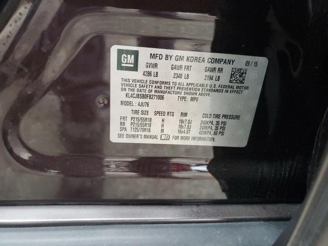 Photo 14 from auction – 2015 BUICK ENCORE CON with VIN KL4CJBSB0FB271006