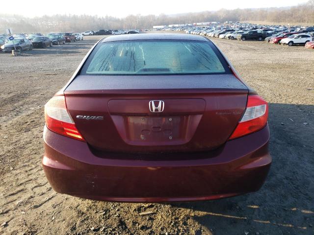 Photo 6 from auction – 2012 HONDA CIVIC LX with VIN 19XFB2F53CE366081