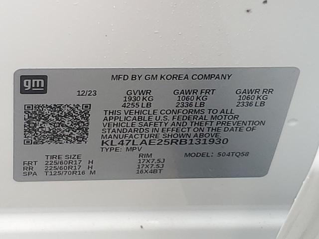 Zdjęcie 14 z aukcji – 2024 BUICK ENVISTA PR z VIN KL47LAE25RB131930