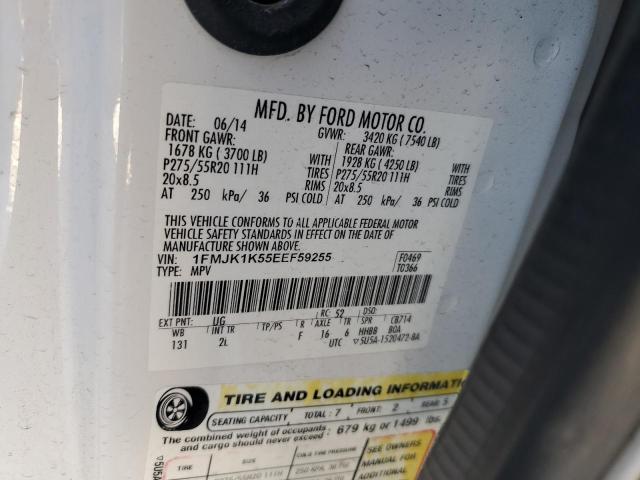 Photo 14 from auction – 2014 FORD EXPEDITION with VIN 1FMJK1K55EEF59255