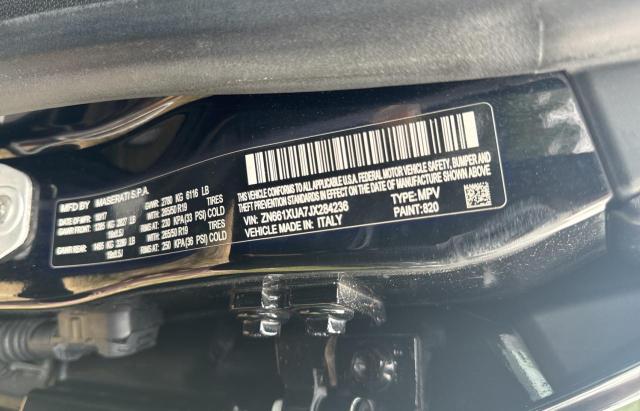 Photo 10 from auction – 2018 MASERATI LEVANTE with VIN ZN661XUA7JX284236