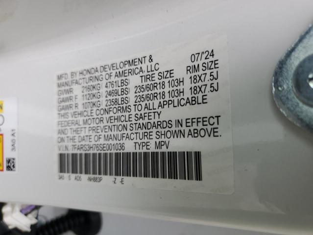 Photo 14 from auction – 2025 HONDA CR-V EXL with VIN 7FARS3H76SE001036