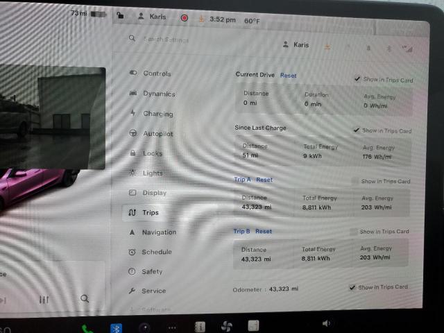 Photo 9 from auction – 2021 TESLA MODEL 3 with VIN 5YJ3E1EA5MF075256