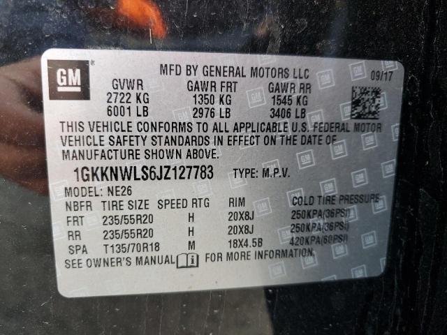 Photo 14 from auction – 2018 GMC ACADIA SLT with VIN 1GKKNWLS6JZ127783