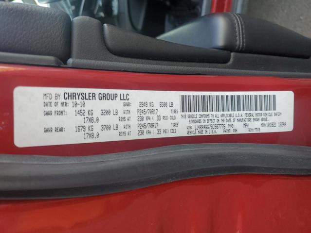Photo 14 from auction – 2011 JEEP GRAND CHER with VIN 1J4RR4GG7BC567776
