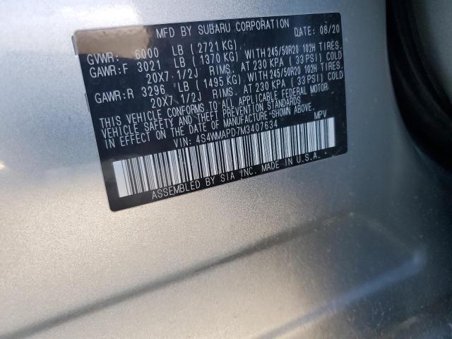Photo 14 from auction – 2021 SUBARU ASCENT LIM with VIN 4S4WMAPD7M3407634