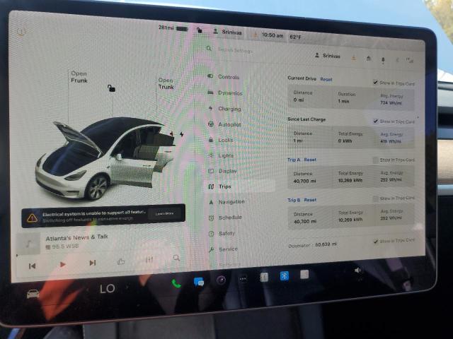 Photo 9 from auction – 2021 TESLA MODEL Y with VIN 5YJYGDEEXMF207576