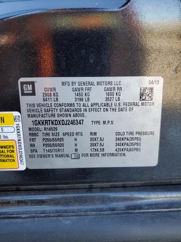 Photo 14 from auction – 2013 GMC ACADIA DEN with VIN 1GKKRTKDXDJ246347