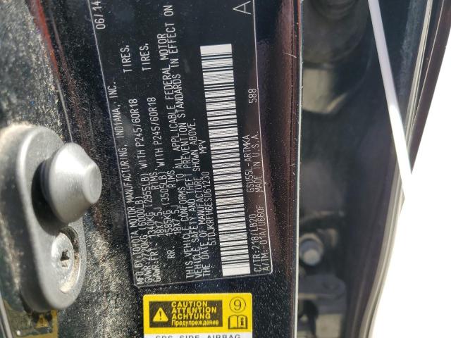 Photo 14 from auction – 2014 TOYOTA HIGHLANDER with VIN 5TDJKRFH6ES061230
